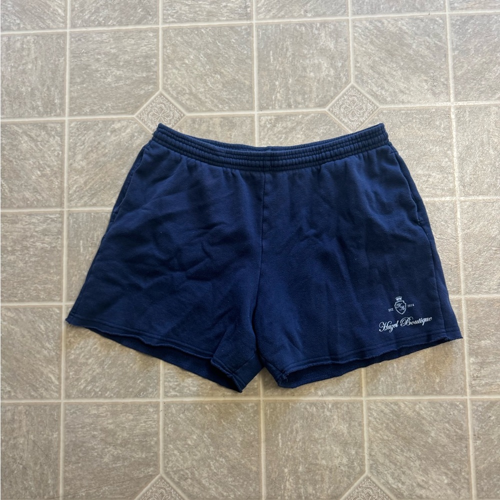 Hazel Boutique Navy Blue Sweat Shorts
